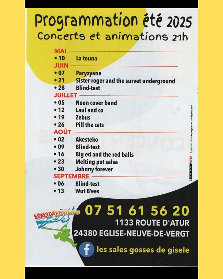 programmation les sales gosses de Gisèle